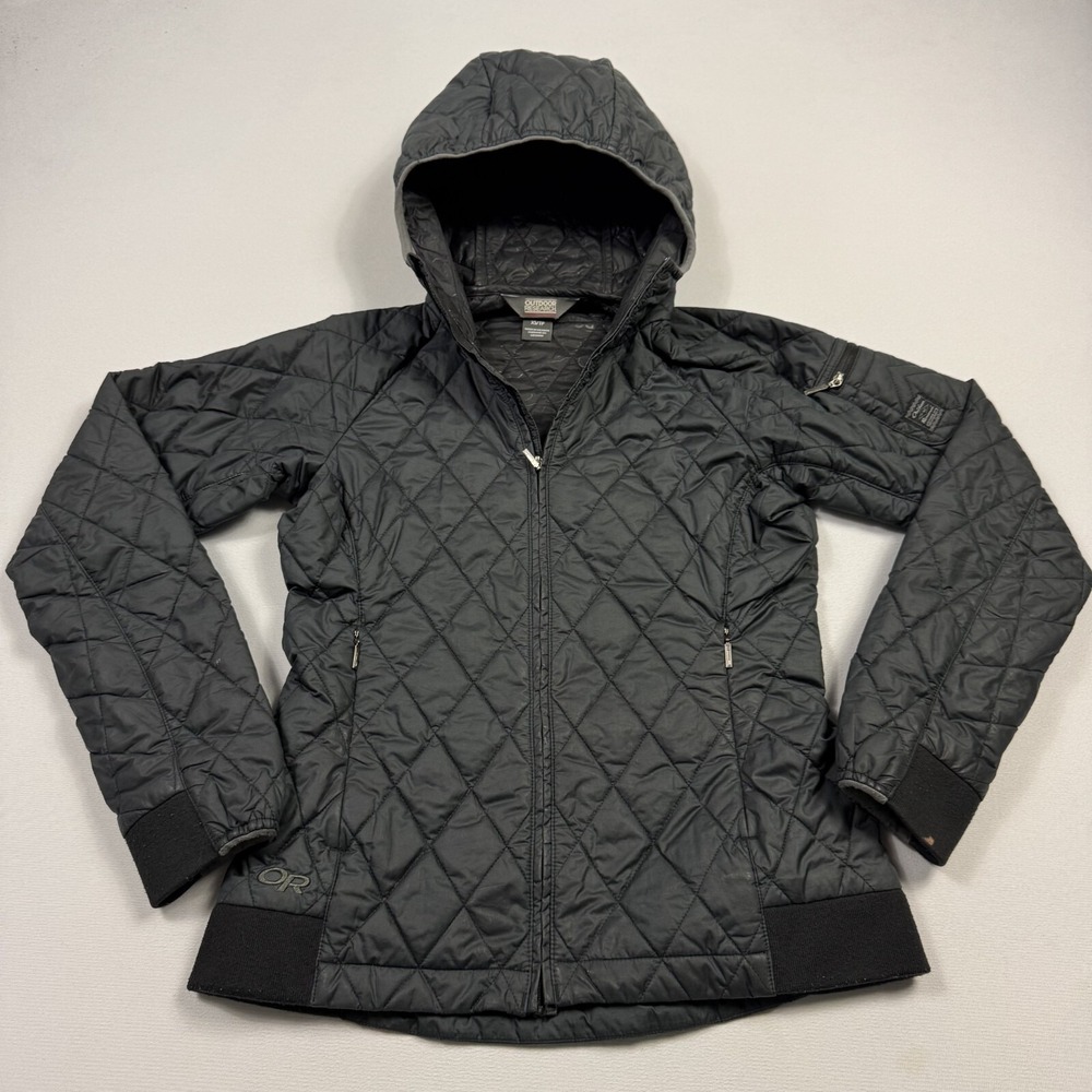 Outdoor Research Women's Eryn Hoody Quilted Jacket Insulated Extra‎ Small Black